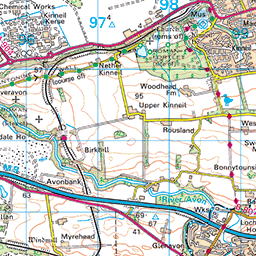 Union Canal: Falkirk to Linlithgow - Route Map