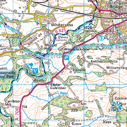 Union Canal: Falkirk to Linlithgow - Route Map