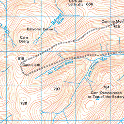 Sgòr Mòr circular, from the Linn of Dee - Route Map