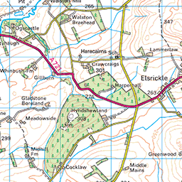 Broughton Heights and Trahenna Hill circuit - Route Map