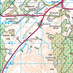 John Buchan Way, Peebles to Broughton - Route Map