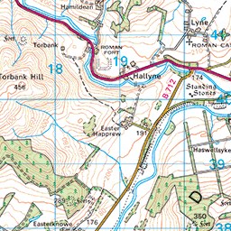 John Buchan Way, Peebles to Broughton - Route Map