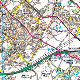 Edinburgh to Prestonpans - Route Map