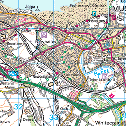 Edinburgh to Prestonpans - Route Map