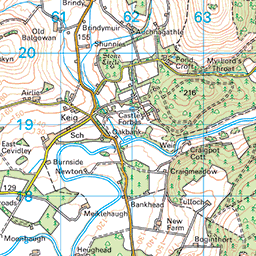 The Complete Bennachie, from Rowantree - Route Map