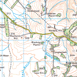 Hardens Hill circular, Duns - Route Map