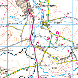 Great Wolford Stratford on Avon parish map SWC