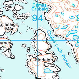 Lochmaddy and the Hut of the Shadows - Route Map