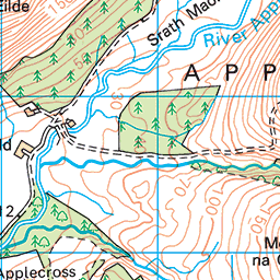 Sand to Applecross Bay - Route Map