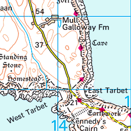 Mull Of Galloway Map Mull Of Galloway - Route Map