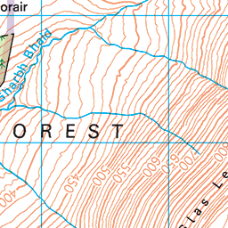 Ben Wyvis, near Garve - Route Map