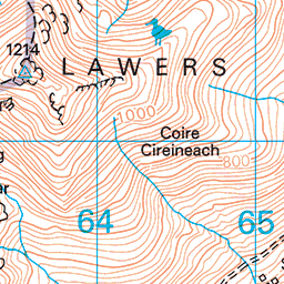 Ben Lawers Os Map Ben Lawers And Beinn Ghlas - Route Map