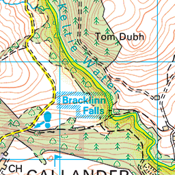 Bracklinn Falls, Callander - Route Map