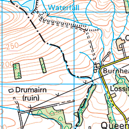 Croy Hill and the Antonine Wall, near Kilsyth - Route Map