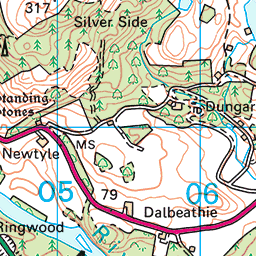 Inver Walk and Pine Cone Point, Dunkeld - Route Map