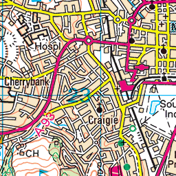 Kinnoull Hill Walk Map Kinnoull Hill And Tower, Perth - Route Map