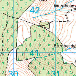 Giant's Chair walk, Dufftown - Route Map