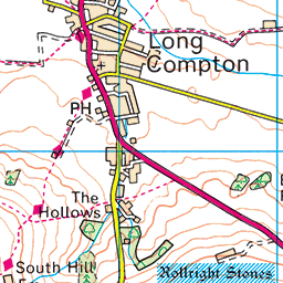 Little Wolford Stratford on Avon parish map SWC