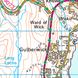 Scalloway and Bur Wick - Route Map