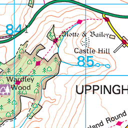 Beaumont Chase Rutland parish map SWC