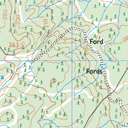 Tall Trees Trail, near Dalavich - Route Map