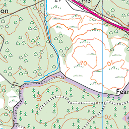 Fearnoch Forest walk, near Taynuilt - Route Map