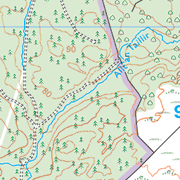 Fearnoch Forest walk, near Taynuilt - Route Map