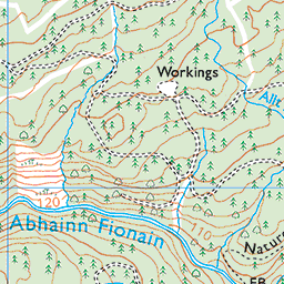 Inverinan Trail, Loch Awe - Route Map