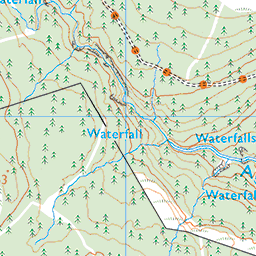 Glenashdale Falls and the Giant's Graves, Whiting Bay - Route Map