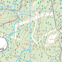 Rogie Falls circuit, near Contin - Route Map