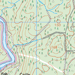 Rogie Falls Circuit, Near Contin - Route Map