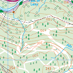 Callander to Falls of Leny circuit - Route Map