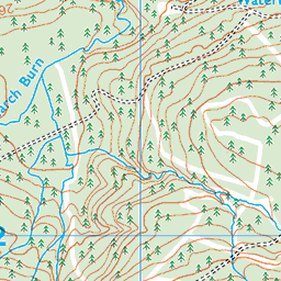 Carron Valley Reservoir shore trail - Route Map