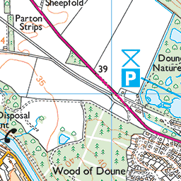 Doune Castle and the River Teith - Route Map