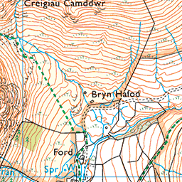Gwaun y Llwyni | Summit | Mud and Routes | Aran, Gwynedd, Highest