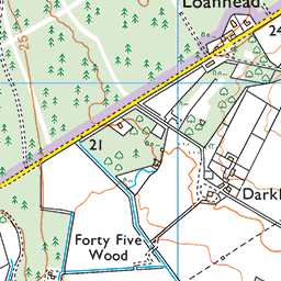 Brodie Castle and Pond Route Map