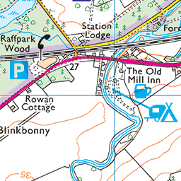 Brodie Castle and Pond Route Map