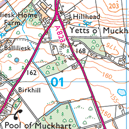 Rumbling Bridge Gorge and Crook of Devon - Route Map