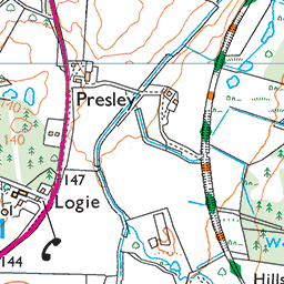 Dunearn Burn and the Findhorn, Darnaway Forest - Route Map