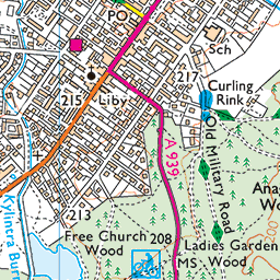 Viewpoints walk, Grantown-on-Spey - Route Map