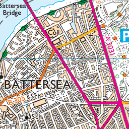 battersea map