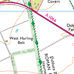 Peddars Way Os Map Printer Friendly Os Map - Ldp Walk 17 - Peddars Way And Norfolk Coast Path  - Swc